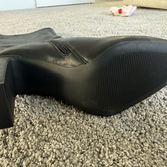 Madden Girl Black Heeled Boots - Picture 6 of 7